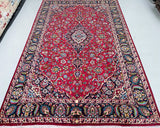 Full room size wool hand knotted Persian Mashad rug 3x2m Perth