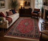 Traditional Persian Mashad Rug 3x2m