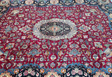 Large room size pure wool hand knotted Persian Mashad rug 380x295cm