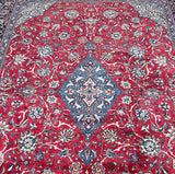 Large Room Size Handmade Vintage Persian Mohajeran Rug For Australian Homes.