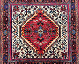 Rare Squarish Coffee Table Size Authentic Handmade Tribal Persian Nahavand Rug