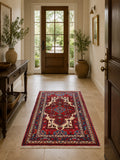 Collectible pure wool handmade Persian Nahavand rug 1.4x1m Australia