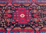 Full room size hand knotted nomadic Persian Nahavand rug 3.35x1.65m Australia