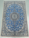Superfine wool handmade Persian Nain rug 1.8x1.2m Australia