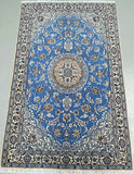 Superfine French blue tone handmade Persian Nain rug 1.9x1.2m Perth