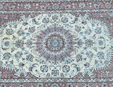 Superfine room size wool handmade Persian Nain rug 245x150cm Sydney