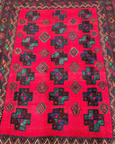 Full room size wool hand knotted Persian Quchan rug 312x218cm Australia