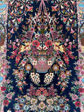 Masterpiece vase design hand knotted Persian Qum rug 200x130cm Australia