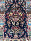 Masterpiece vase design hand knotted Persian Qum rug 200x130cm Perth