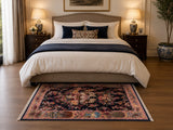 Masterpiece vase design hand knotted Persian Qum rug 200x130cm