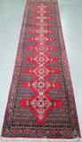 Fine wool handmade Persian Senneh Bijar hall runner rug 360x92cm Perth