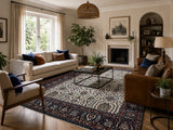 Full room size pure wool hand knotted Persian Tabriz rug 2.9x2.1m