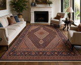 Superfine wool and silk handmade Persian Tabriz rug 340x250cm
