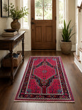 Collectible wool tribal hand knotted Persian Tuserkan rug 155x110cm