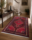 Collectible pure wool handmade Persian Village Tuserkan rug 175x115cm Perth.