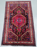 Collectible pure wool hand knotted Persian village Tuserkan rug 1.7x1m Australia
