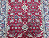 Full room size traditional French roses design Persian Yazd rug 3x2m Perth