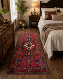 Dense quality tribal handmade Persian Khamseh rug 168x93cm Perth