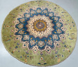 Certified Handmade Round Afghan Rug 197x193cm Perth