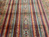 Large Room Size Hand Knotted Afghan Super Kazak Rug 357x267cm Perth