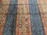 Large room size wool hand knotted Afghan super Kazak rug 335x254cm at Persian Rug Warehouse WA in Perth.