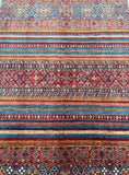 Full Room Size Wool Hand Knotted Afghan Super Kazak Rug 276x182m Perth