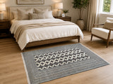 Fine Wool On Silk Base Handmade Persian Turkoman Rug 180x130cm Australia