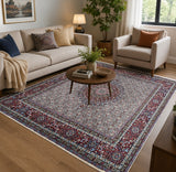 Fine square room size handmade Persian Birjand rug 200x208cm