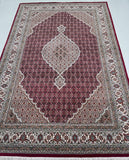 Full Room Size Hand Knotted Oriental Tabriz Mahi Rug 308x203cm Shoparug