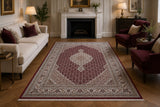 Full Room Size Hand Knotted Oriental Tabriz Mahi Rug 308x203cm Perth