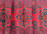 3m Genuine Handmade Tribal Afghan Kunduz Hall Runner Rug Shoparug