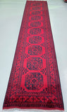 4m Long Wool Handmade Afghan Dulatabad Hall Runner Rug Perth.