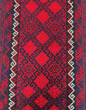 Pure Wool Hand Woven Afghan Maymaneh Kilim Rug 190x105cm

