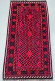 Pure Wool Tribal Hand Woven Afghan Maymaneh Kilim Rug 191x98cm australia