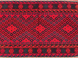 Pure Wool Tribal Hand Woven Afghan Maymaneh Kilim Rug 191x98cm Perth