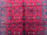 Full Room Size Authentic Hand Knotted Afghan Khamyab Rug 2.9x2m