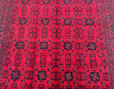 Large Room Size Wool Hand Knotted Tribal Afghan Kunduz Rug 345x246cm