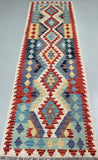 Authentic Hand Woven Afghan Kyber Kilim Hall Runner