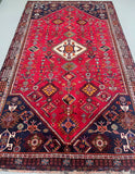 Full room size tribal hand knotted Persian Qashqai Shiraz rug 3x1.85m