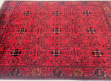 Full Room Size Wool Hand Knotted Vintage Afghan Kunduz. Rug 287x197cm Shoparug