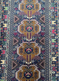 Pure wool tribal handmade vintage Afghan Balouchi rug 200x120cm Perth