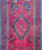 Full room size wool handmade vintage Persian Balouchi rug 300x150cm Peth
