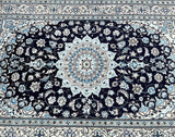 Full room size wool handmade vintage Persian Nain rug 300x200cm Perth