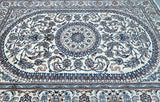 Large room size wool handmade vintage Persian Nain rug 335x240cm Australia