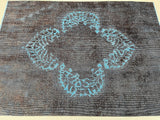 Pure wool over dyed handmade vintage Persian Tabriz rug 2.1x1.5m Australia