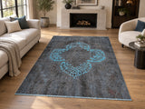 Pure wool over dyed handmade vintage Persian Tabriz rug 2.1x1.5m Perth