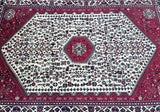 Unique Room Size Handmade Vintage Persian Abadeh Rug 2.5x1.7m