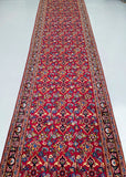 Authentic 4m Long Handmade Traditional Persian Kashan Hall Runner