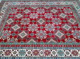Massive Room Size Wool Handmade Afghan Kazak Rug 371x272cm Shoparug