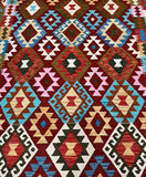 Pure Wool Hand Woven Tribal Afghan Meymaneh Kilim Rug 198x152cm Perth